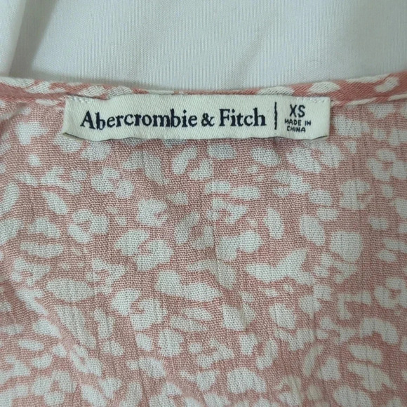 Abercrombie & Fitch Easy Waist Mini Dress, Color Dusty Pink Size XS - Picture 14 of 15